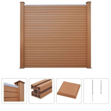 Wholesale Wood Plastic Composite Zaun Decorative High Strength WPC Decking Fence